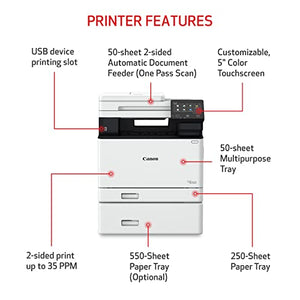 Canon® imageCLASS® MF753Cdw Wireless Laser All-In-One Color Printer