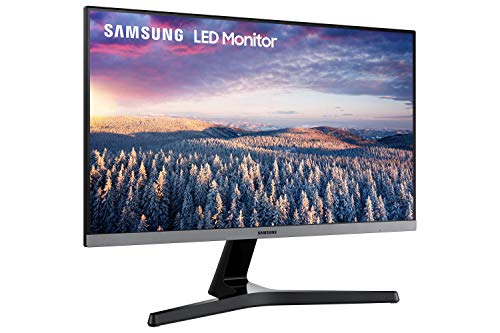 SAMSUNG SR35 Series 24-Inch FHD 1080p Computer Monitor, 75Hz, IPS Panel, HDMI, VGA (D-Sub), 3-Sided Border-Less, FreeSync (LS24R350FZNXZA)