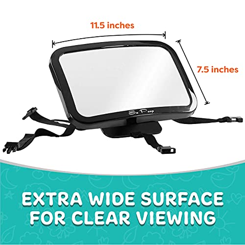 So Peep Baby Car Mirror - Adjustable Backseat Safety for Newborns