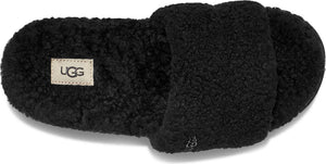 UGG<sup>®</sup> Cozetta Curly Genuine Shearling Slide Slipper, Alternate, color, BLACK