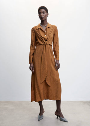 Knot detail shirt dress - General plane