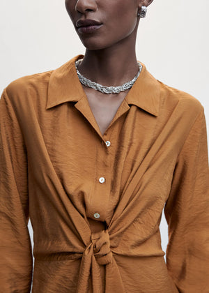 Knot detail shirt dress - Details of the article 6