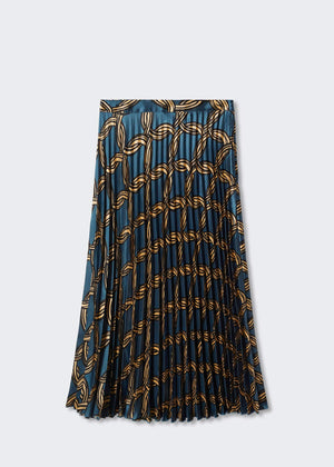 Geometric print pleated skirt - Article without model