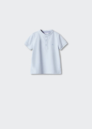 Mao collar polo shirt - Article without model