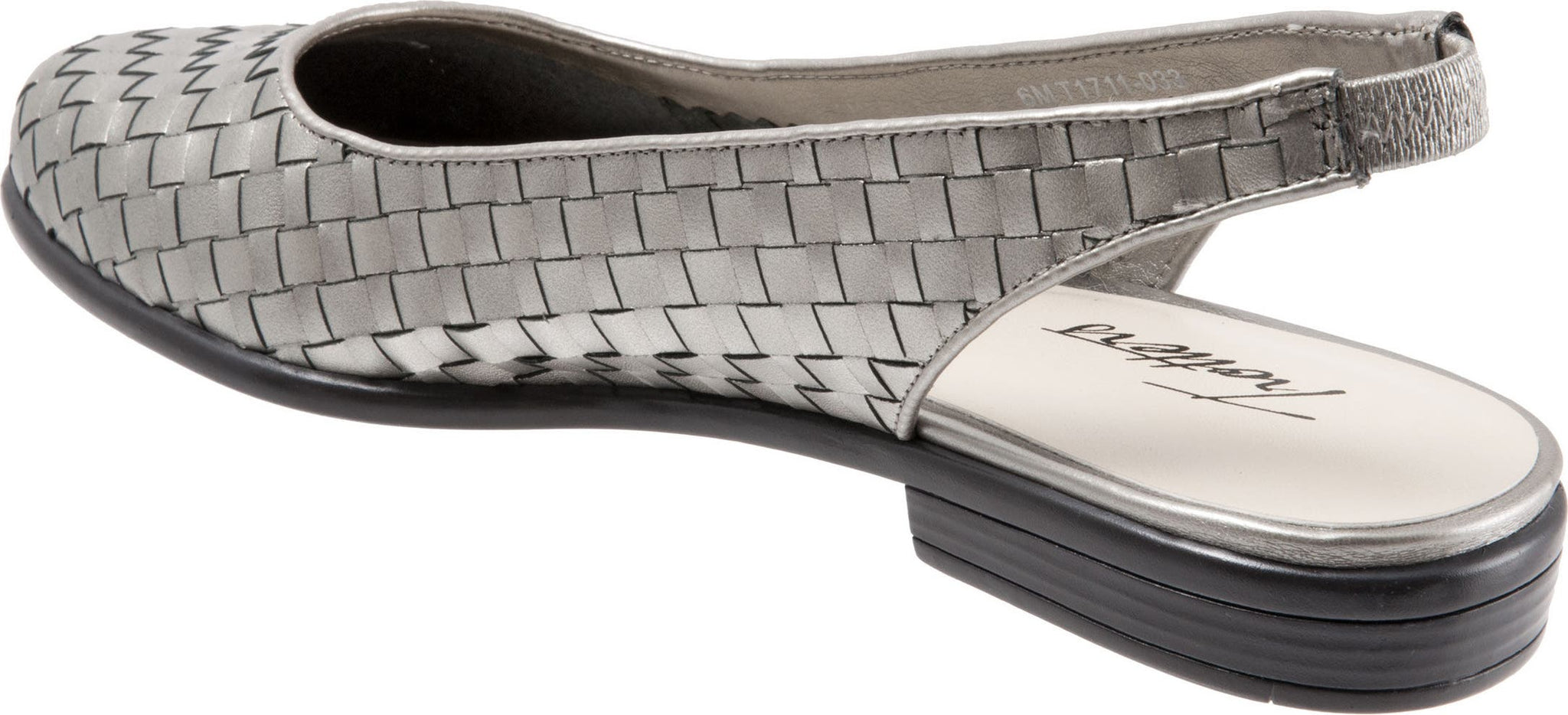 TROTTERS Lucy Slingback Flat - Wide Width Available, Alternate, color, PEWTER LEATHER