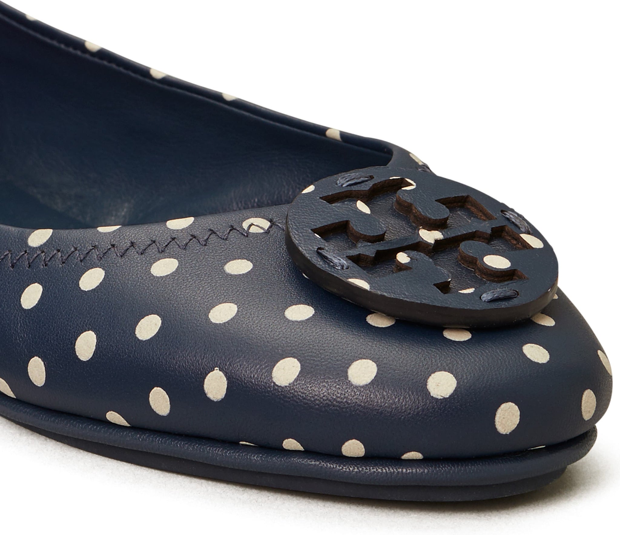 TORY BURCH Minnie Travel Ballet Flat, Alternate, color, CLASSIC DOTS NAVY