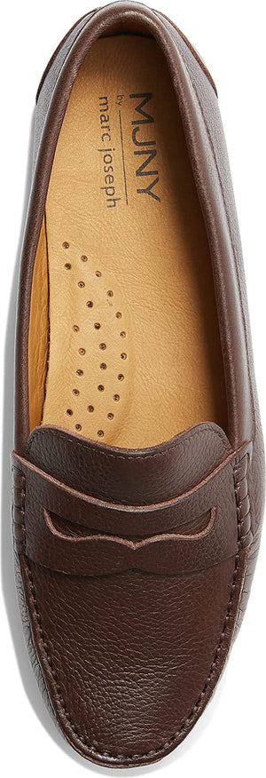 MARC JOSEPH NEW YORK Naples Penny Loafer, Alternate, color, BROWN GRAINY