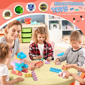 Top STEM Soft Building Block Sets for Kids Aged 18 months to 6 years old.Mega Building Blocks for preschool.Large Construction Block Toys for Toddler to Improve Imagination、Creativity、Hands-on Ability