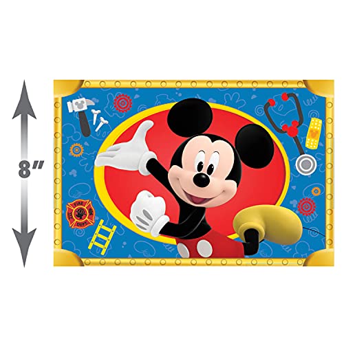 Disney Junior Mickey Mouse Helping Hands Dress Up Trunk, 19 Piece Pretend Play Set with Storage, Size 4-6X, Kids Toys for Ages 3 Up, Amazon Exclusive