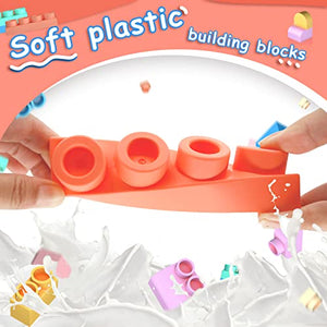 Top STEM Soft Building Block Sets for Kids Aged 18 months to 6 years old.Mega Building Blocks for preschool.Large Construction Block Toys for Toddler to Improve Imagination、Creativity、Hands-on Ability