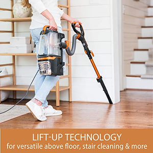 Kenmore DU4080 Featherlite Lift-Up Bagless Upright Vacuum 2-Motor Power Suction Lightweight Carpet Cleaner with HEPA Filter, 2 Cleaning Tools for Pet Hair, Hard Floor, Orange