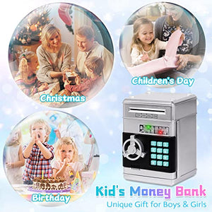 Refasy Piggy Bank Cash Coin Can ATM Bank Electronic Coin Money Bank for Kids-Hot Gift