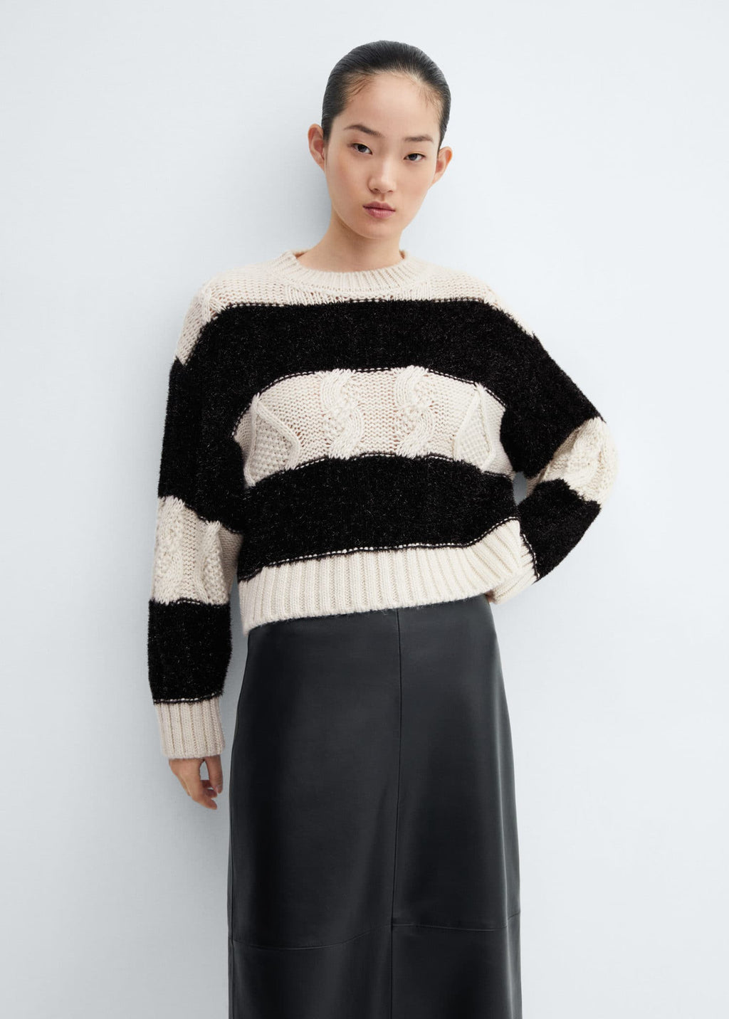 Lurex stripes sweater - Medium plane
