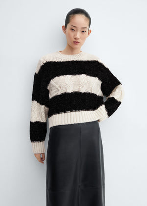 Lurex stripes sweater - Medium plane
