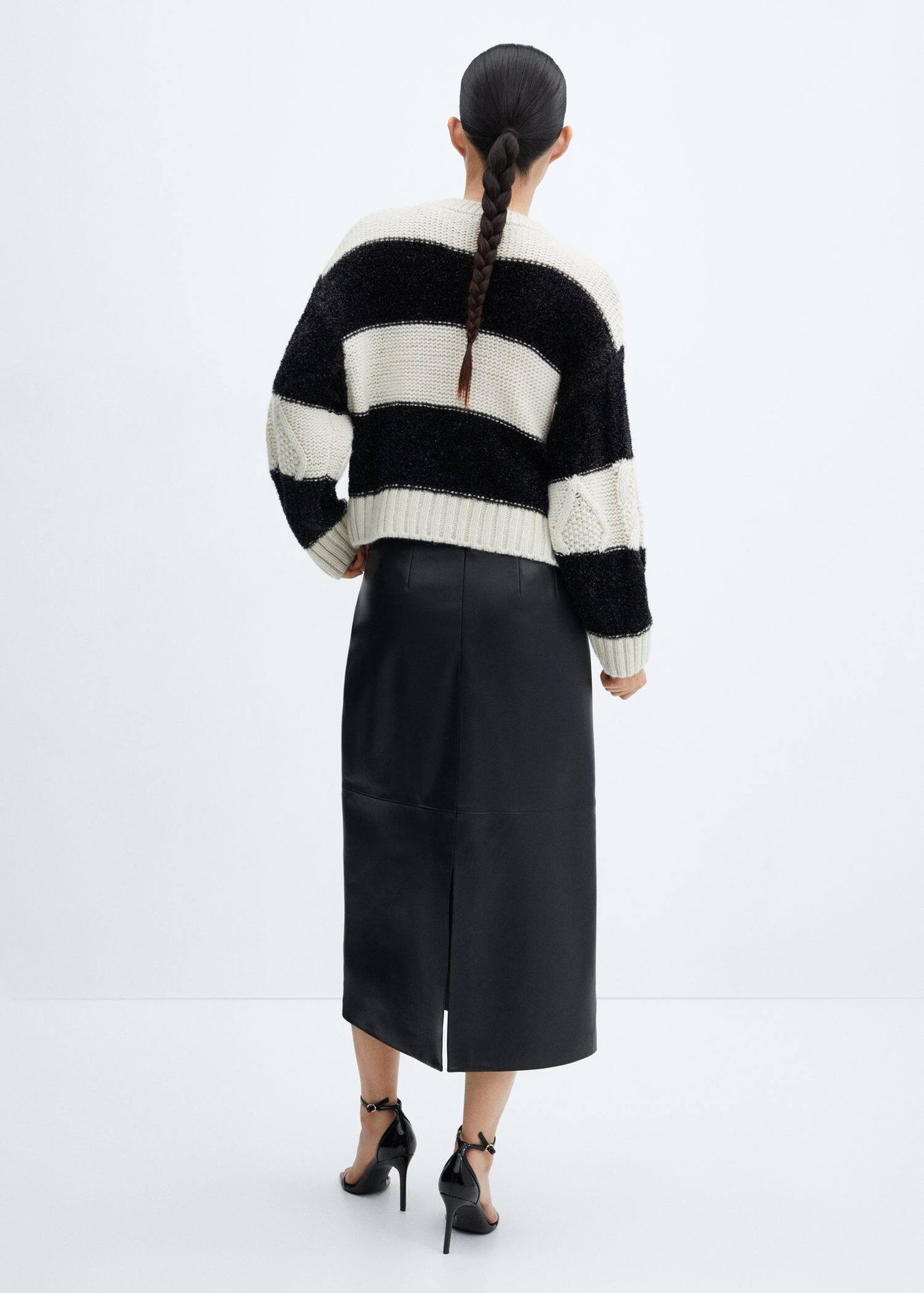 Lurex stripes sweater - Reverse of the article