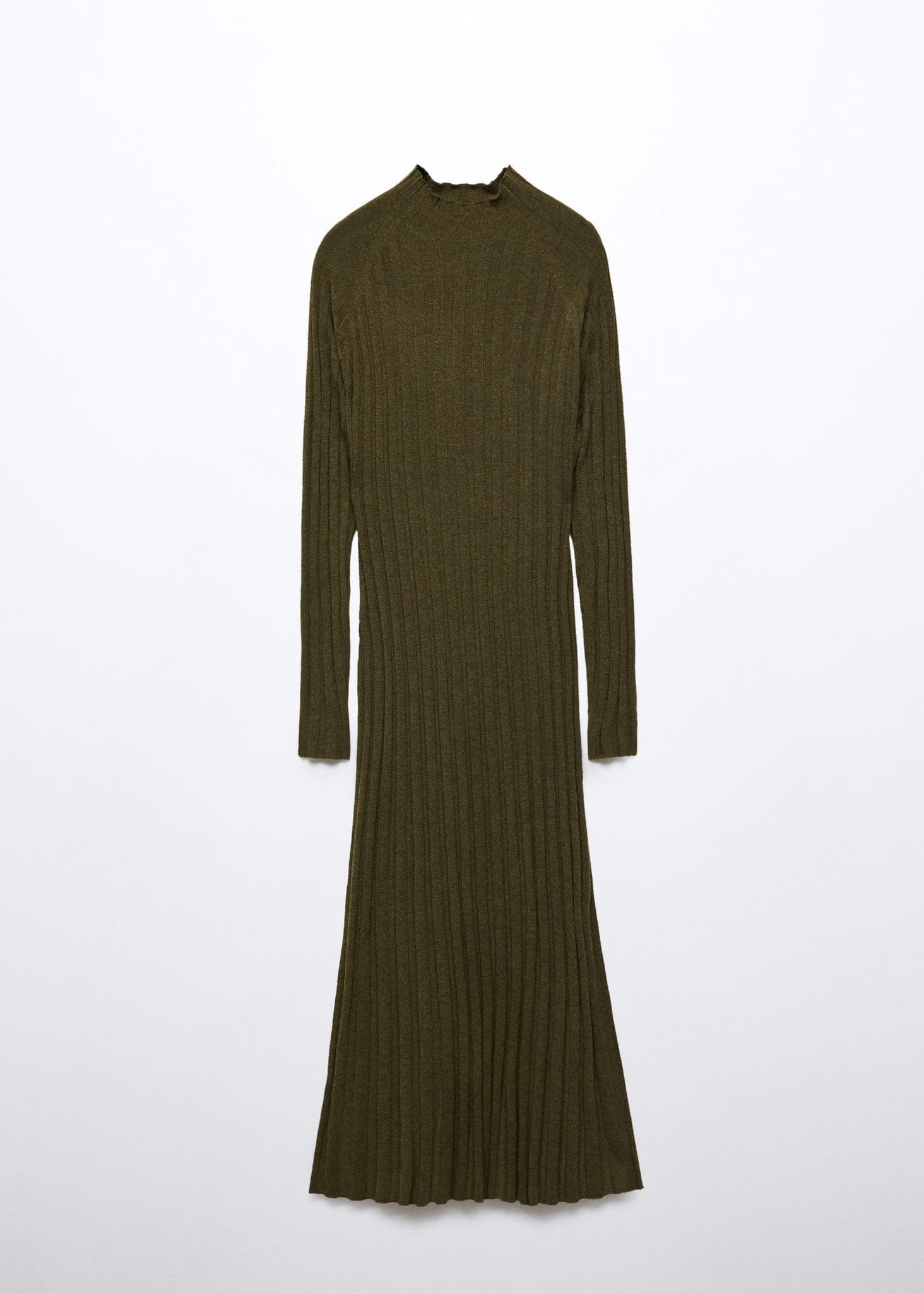 Perkins-neck ribbed dress - Article without model