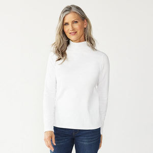 Women's Croft & Barrow® Classic Long Sleeve Mockneck