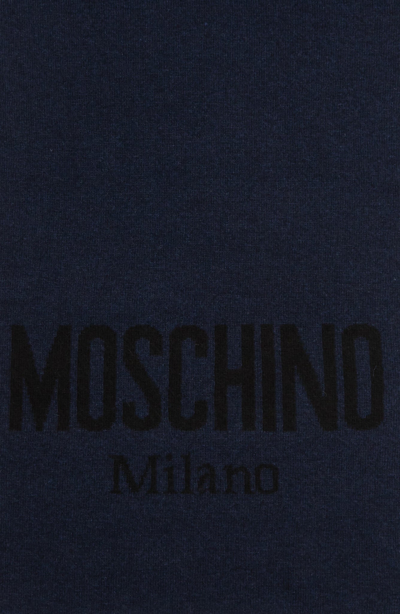 MOSCHINO 'Moschino' Cold Weather Scarf, Alternate, color, NAVY