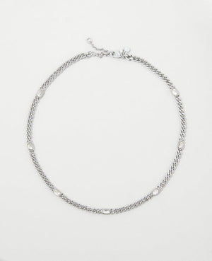 Image 1 of 2 - Crystal Studded Layering Necklace