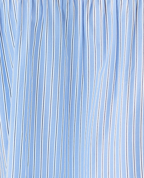 Image 4 of 4 - Stripe Ruffle Button Top