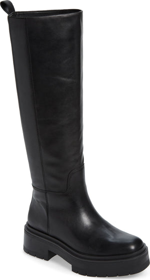 SAM EDELMAN Larina Waterproof Knee High Platform Boot, Main, color, BLACK