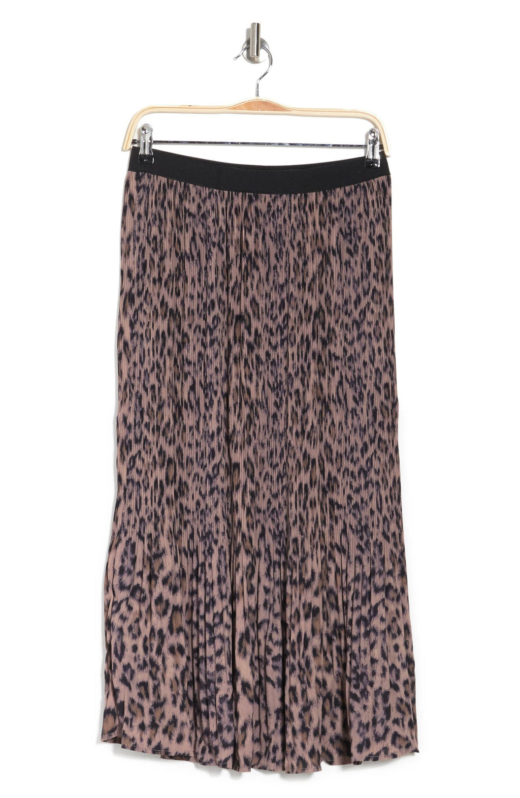 ADRIANNA PAPELL Woven Print Release Print Midi Skirt, Alternate, color, REALISTIC CHEETAH