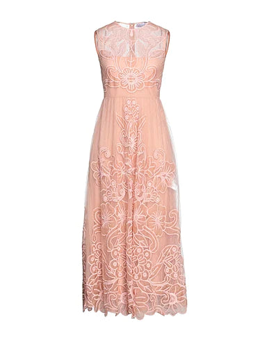 REDValentino Long dress Blush 100% Silk, Polyamide