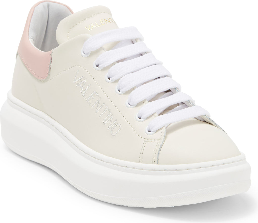 VALENTINO BY MARIO VALENTINO Fresia Leather Fashion Sneaker, Main, color, WHITE/ BLUSH