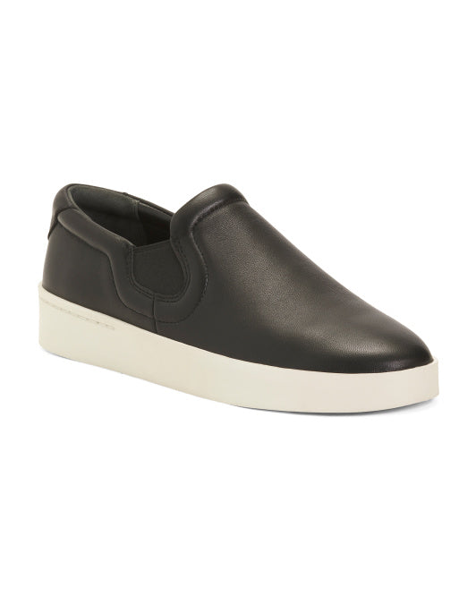 Pacific Leather Slip On Sneakers
