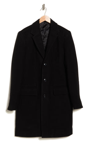 Slate & Stone Wool Blend Coat, Alternate, color, BLACK