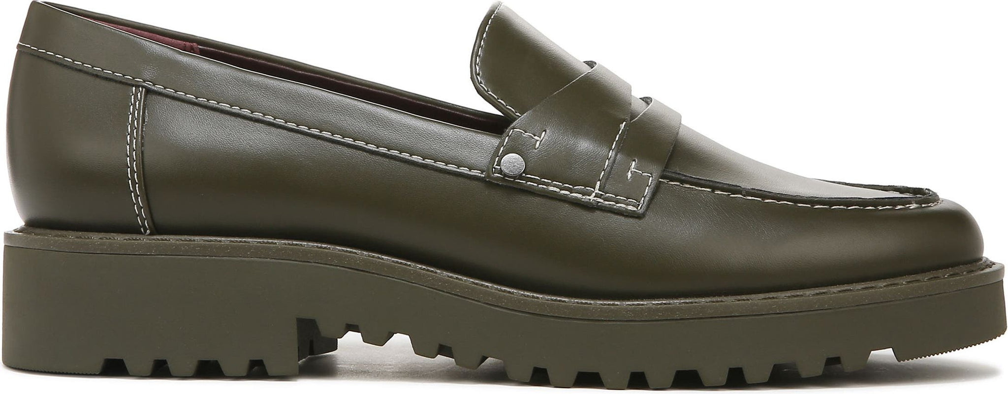 FRANCO SARTO Cassandra Platform Penny Loafer, Main, color, OLIVE