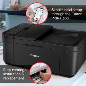 image 3 of Canon PIXMA TR4722 All-in-One Wireless Printer for Home use, with Auto Document Feeder, Mobile Printing and Built-in Fax, Black