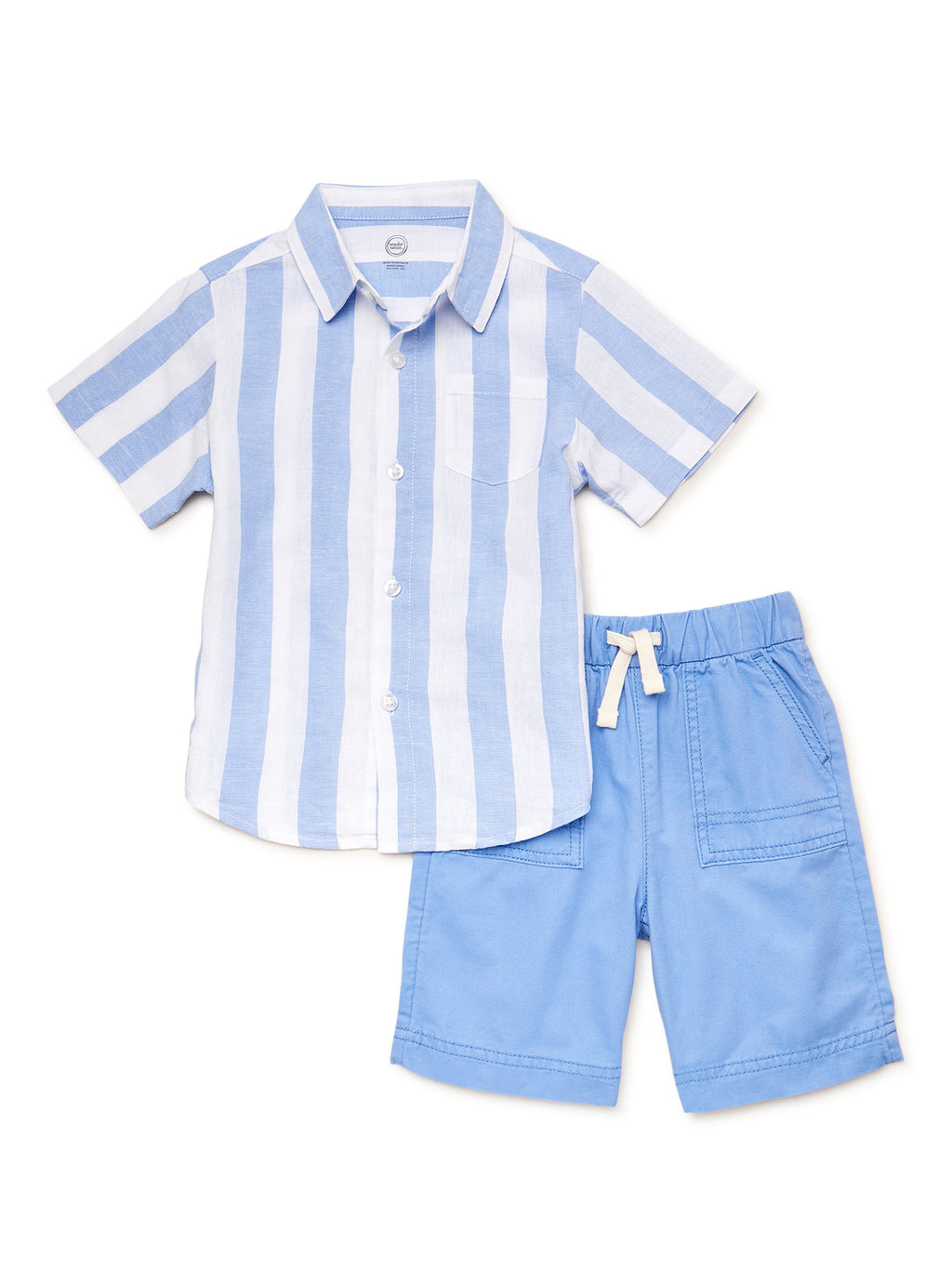 image 0 of Wonder Nation Toddler Boy's Short Sleeve Set, 2 Piece, Sizes 12 Months - 5T