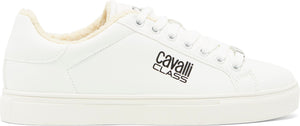 ROBERTO CAVALLI Fleece Lined Sneaker, Alternate, color, WHITE