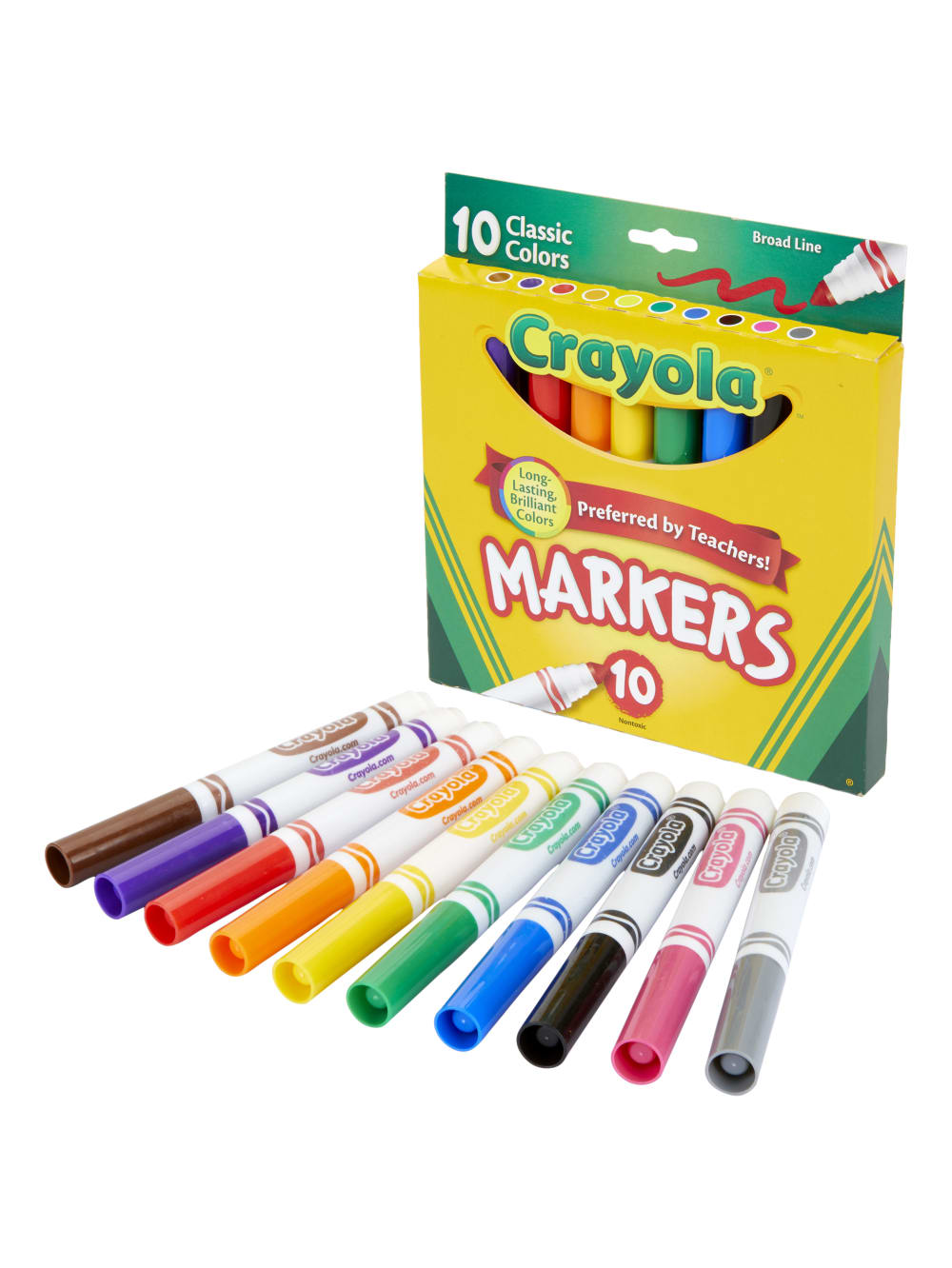 Crayola® Broad Line Markers, Assorted Classic Colors, Box Of 10
				
		        		












	
			
				
				 
					Item # 
					
						
							
							
								764180