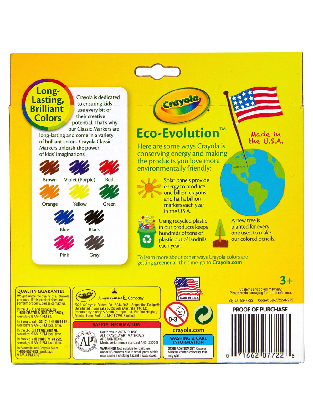 Crayola® Broad Line Markers, Assorted Classic Colors, Box Of 10
				
		        		












	
			
				
				 
					Item # 
					
						
							
							
								764180