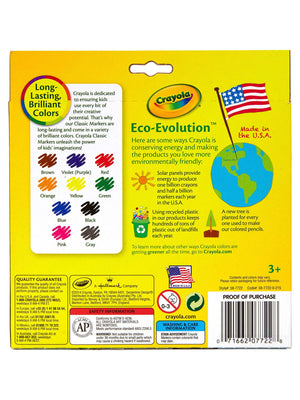 Crayola® Broad Line Markers, Assorted Classic Colors, Box Of 10
				
		        		












	
			
				
				 
					Item # 
					
						
							
							
								764180