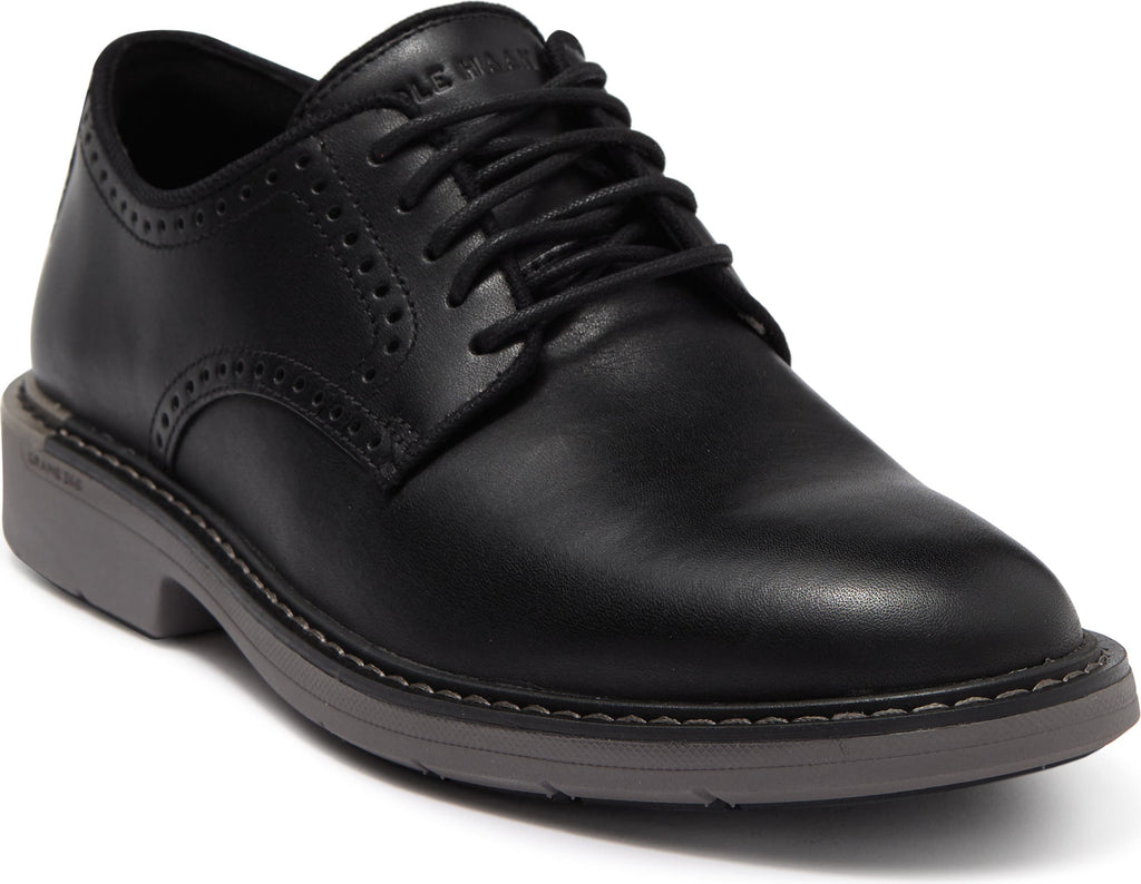 Cole Haan Goto Leather Plain Toe Derby, Main, color, BLACK/GRAY MIDSOLE