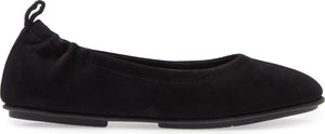 FITFLOP Allegro Suede Ballet Flat, Alternate, color, ALL BLACK