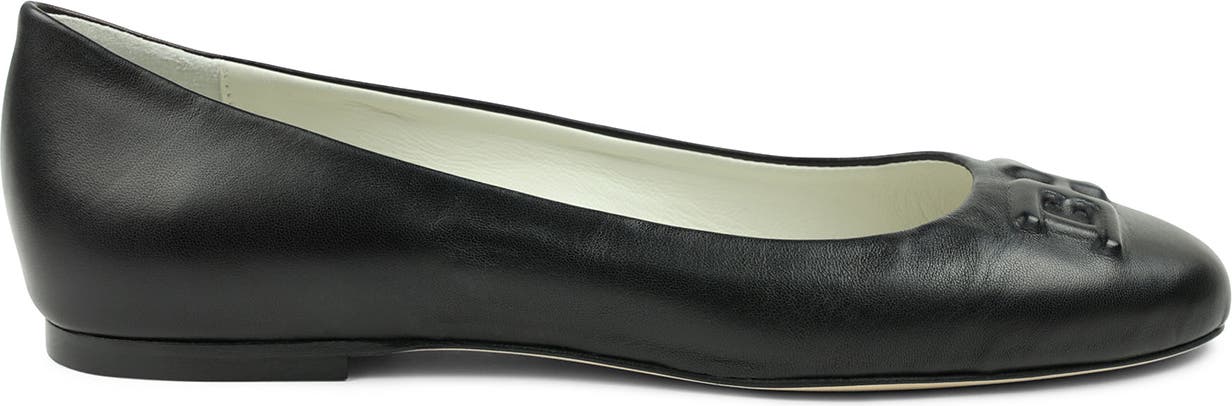 BRUNO MAGLI Bibi Flat, Alternate, color, BLACK NAPPA