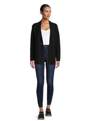 Time and Tru Women's Midweight Sweater Blazer - image 6 of 9