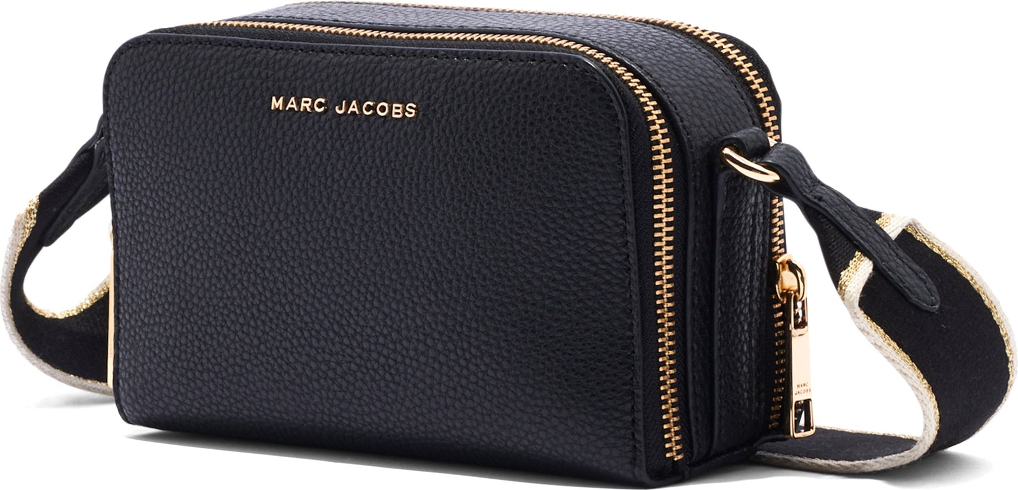 MARC JACOBS Leather Crossbody Bag, Alternate, color, BLACK