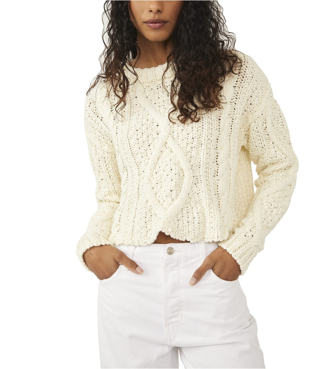 Free People   Cutting Edge Cable Sweater