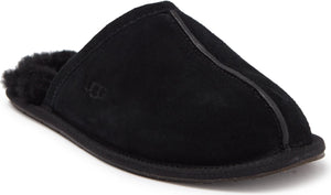 UGG<SUP>®</SUP> Pearle Faux Fur Lined Scuff Slipper, Main, color, BLACK