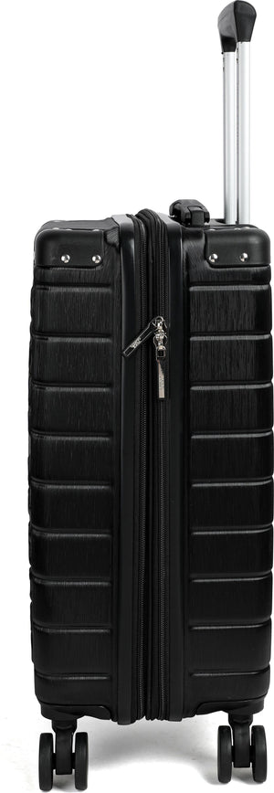 Vince Camuto Set of Three Zeke Hardshell Spinner Suitcase, Alternate, color, BLACK