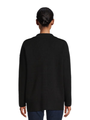 Time and Tru Women's Midweight Sweater Blazer - image 7 of 9