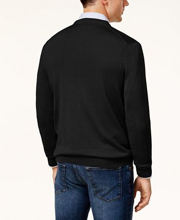 Club Room - Men's Regular-Fit Solid V-Neck Sweater