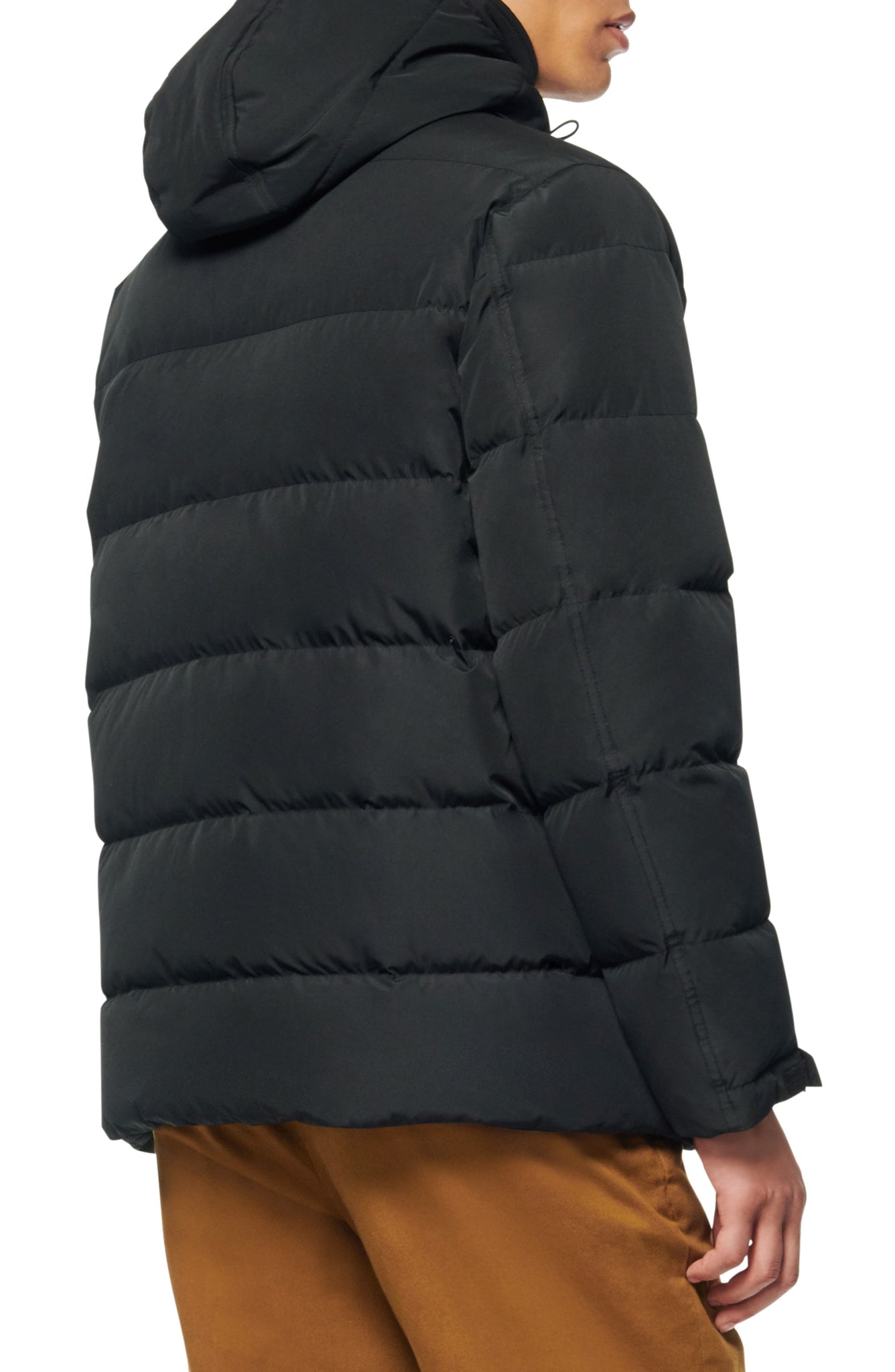 Marc New York Montrose Water Resistant Quilted Coat, Alternate, color, BLACK