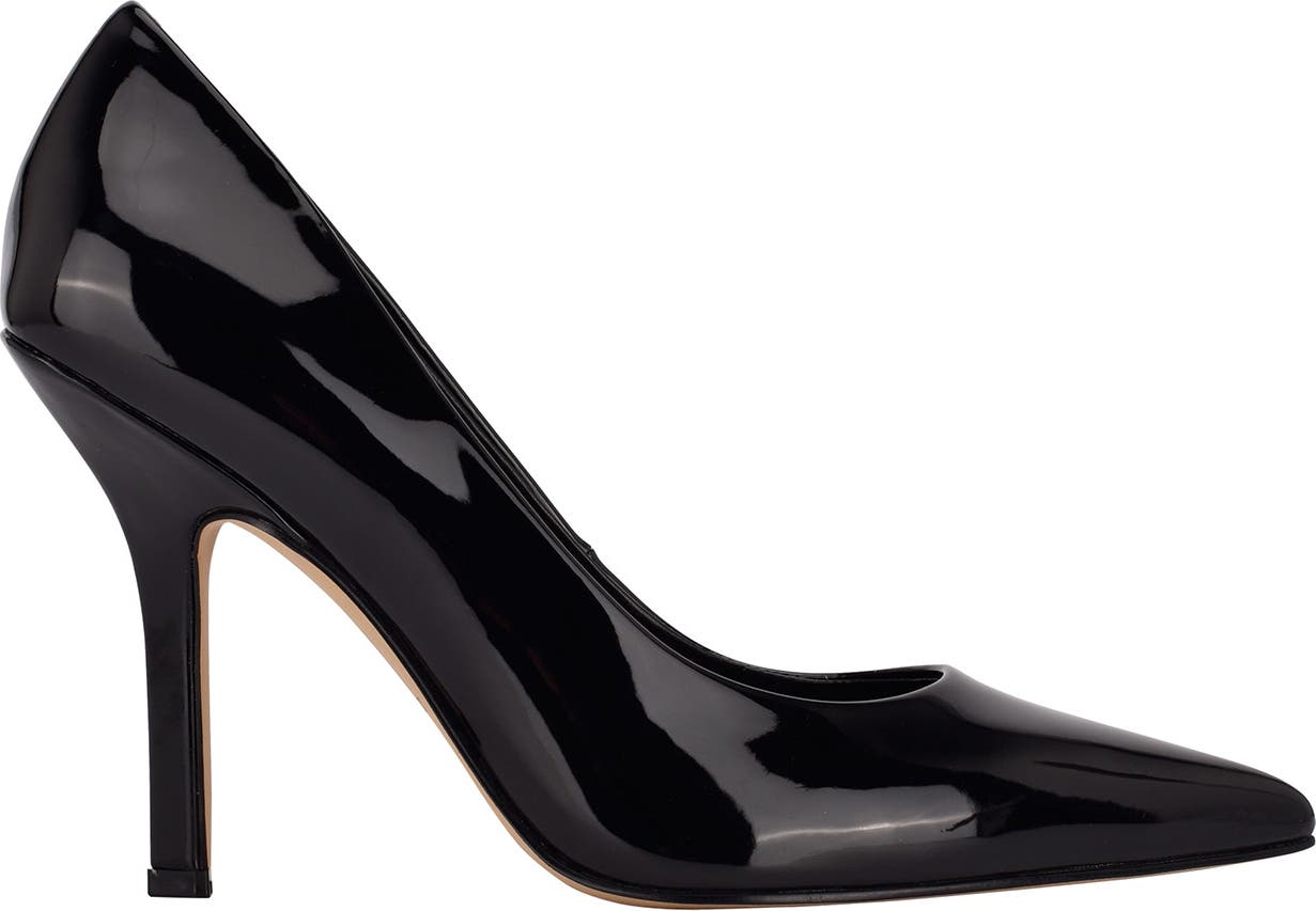 MARC FISHER LTD Everly Pointed Toe Pump, Alternate, color, BLACK