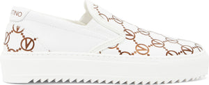 VALENTINO BY MARIO VALENTINO Regina Leather Platform Slip-On Sneaker, Alternate, color, WHITE